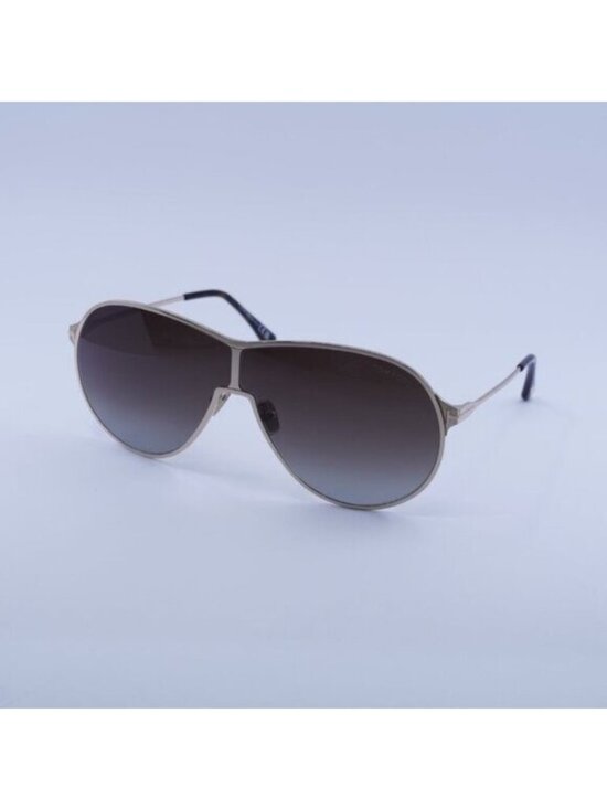Tom Ford Gaia FT1174 28K Sunglasses Rose Gold Aviator Frame, Roviex Lenses main image 6